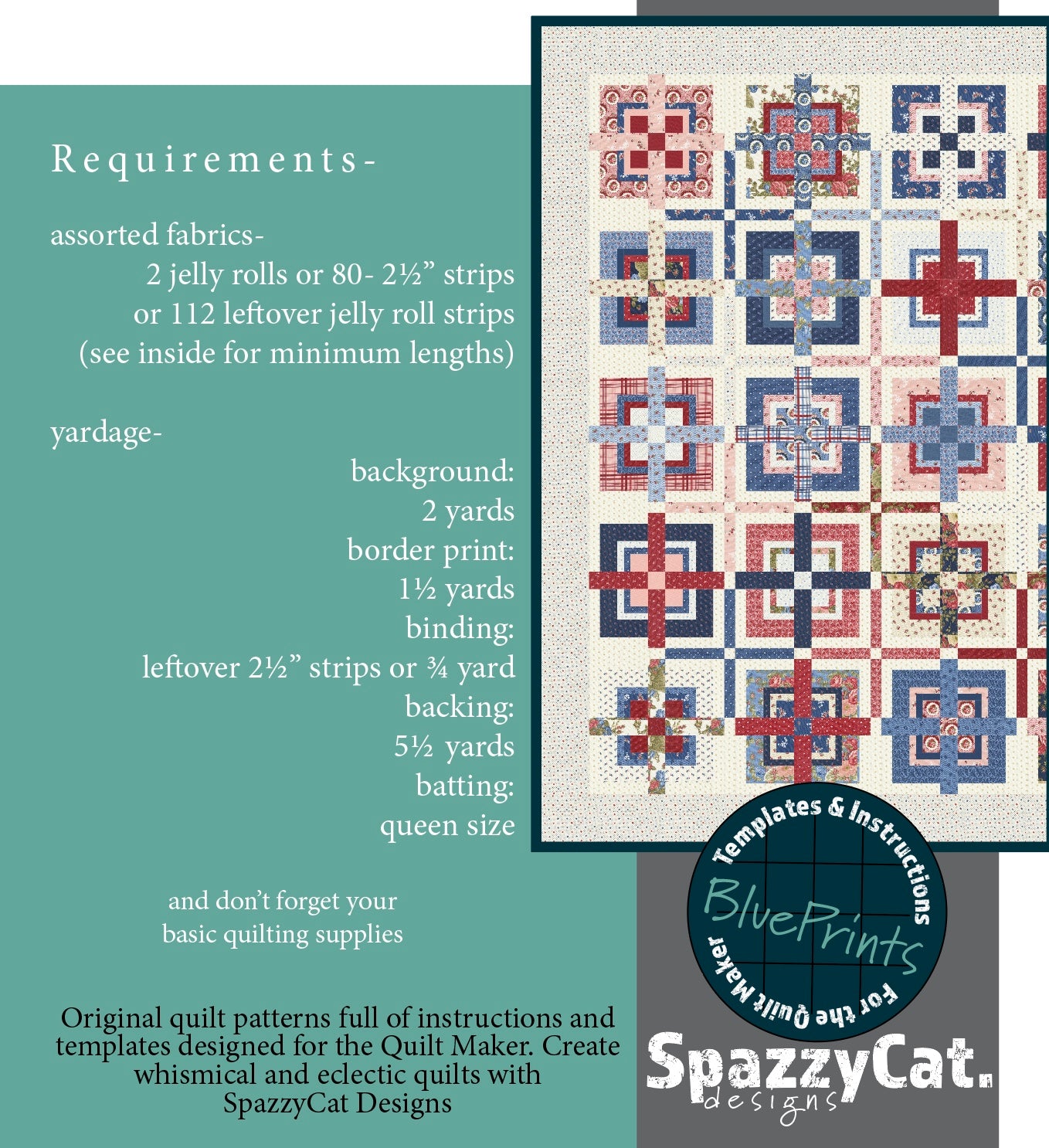 Plus Side BluePrints - PDF Quilt Pattern